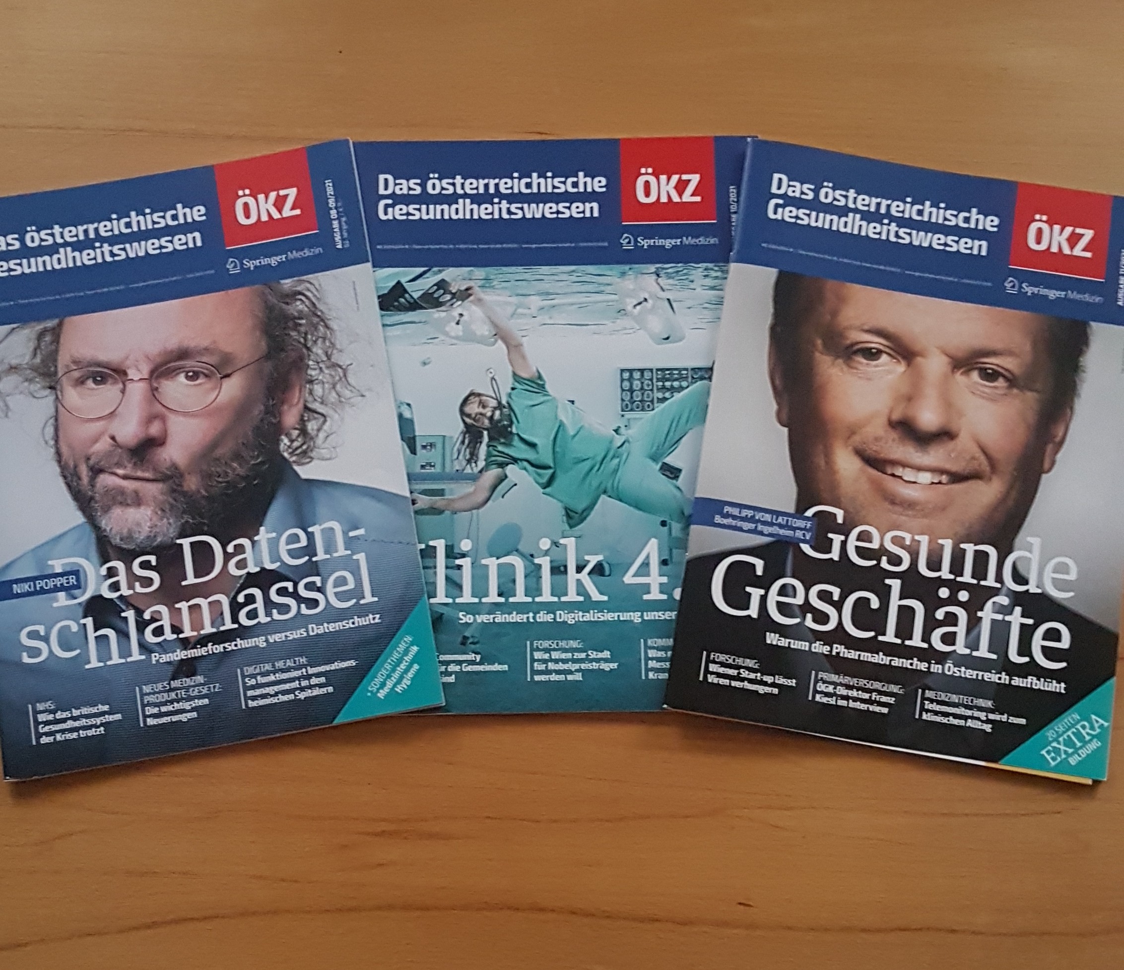 Die ersten drei Titelblätter des ÖKZ unter Ruhaltinger CR